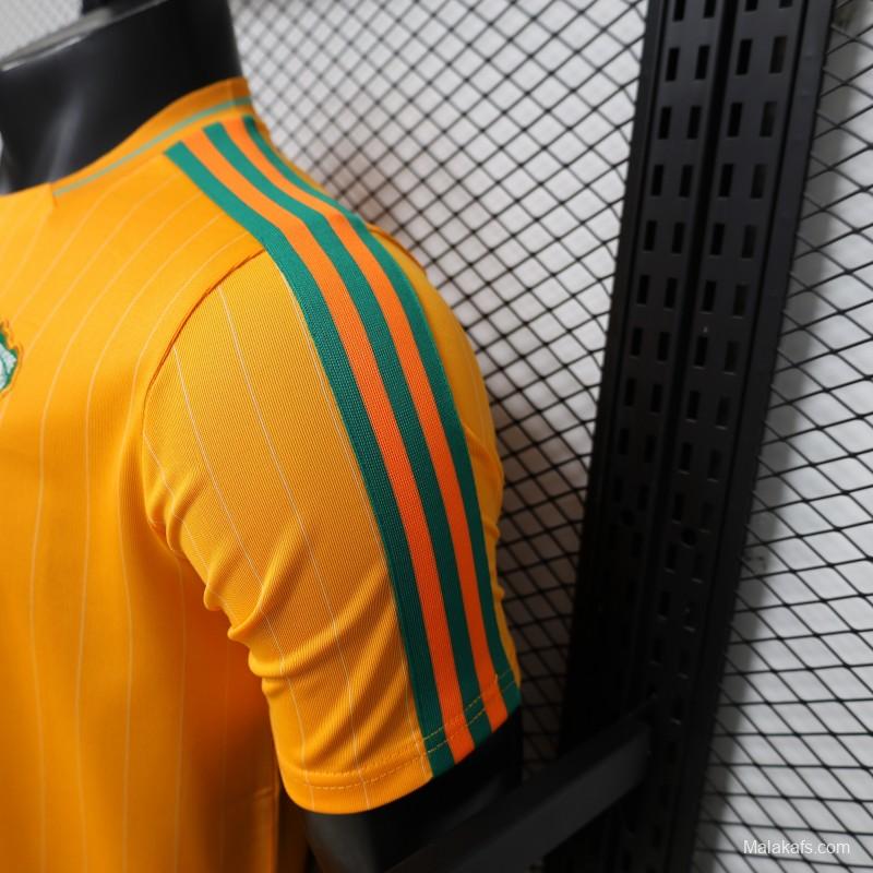 Player Version 2026 Ivory Coast Orange Terrace Icons White Jersey