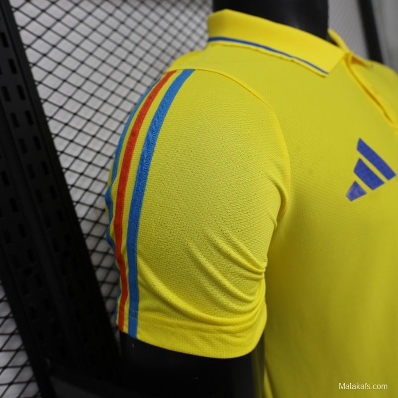 Player Version 2026 Colombia Yellow POLO Jersey