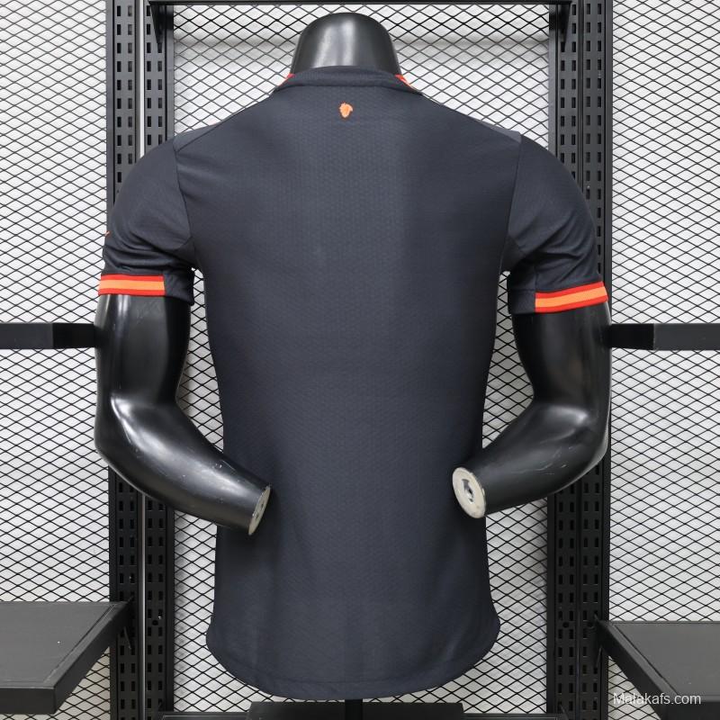 Player Version 26/27 AC Milan Away Navy Blue with Copper Orange Accents Jersey