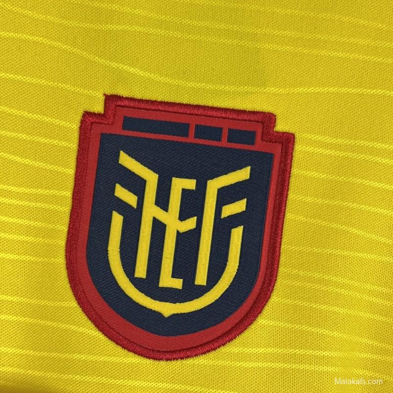 2026 Mens Ecuador World Cup Home Jersey