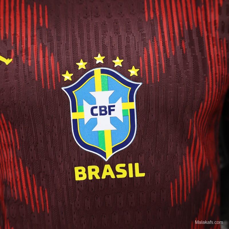 Player Version 26/27 Brazil  Dark Red Special Edition Jersey