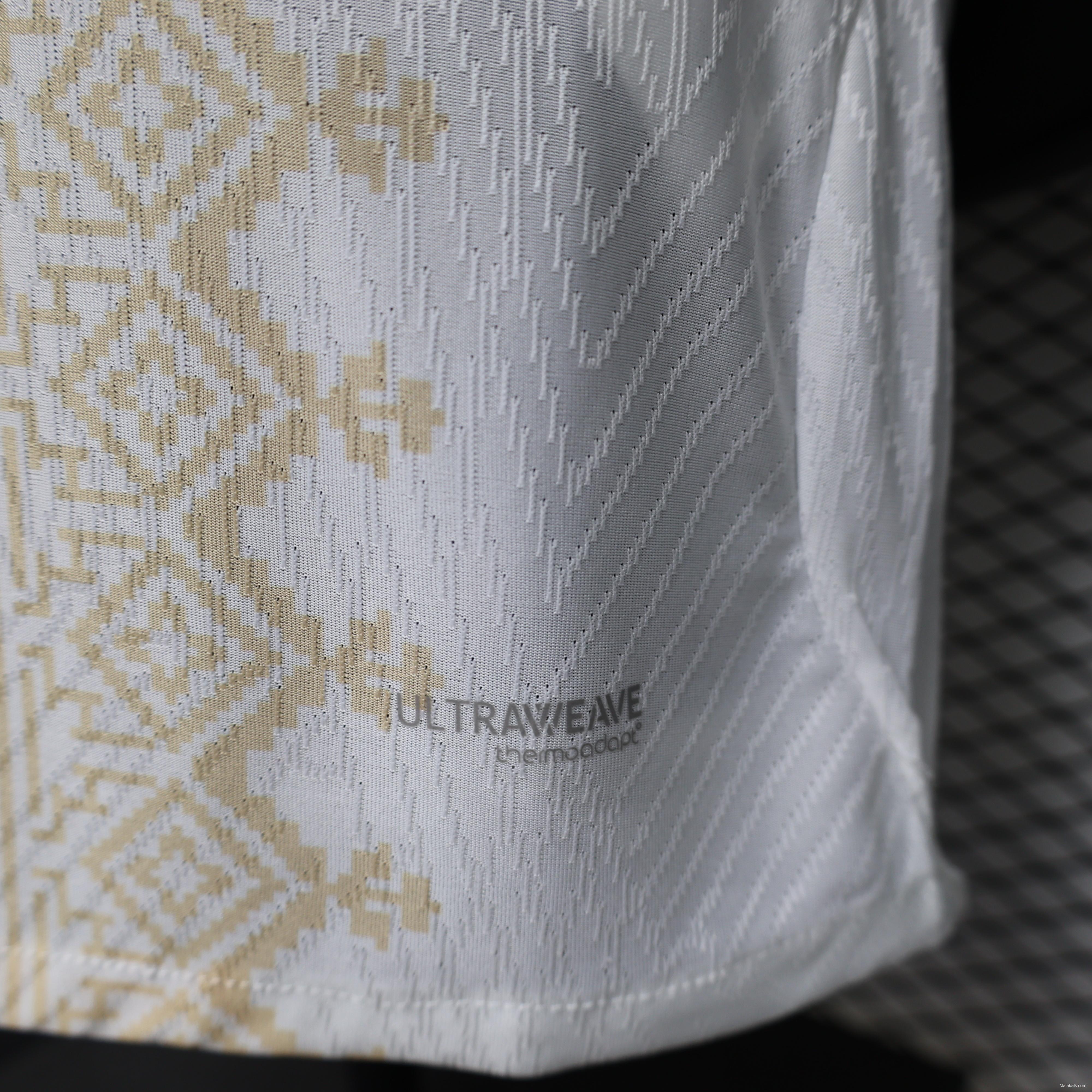 Player Version 26/27  Morocco  Away  White & Gold Amazigh Pattern Jersey