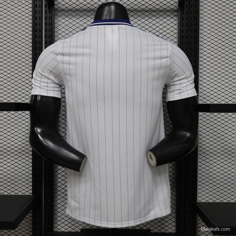 Player Version 26/27 Millonarios FC White & Navy Blue Pinstripe Retro Special Edition Home Jersey