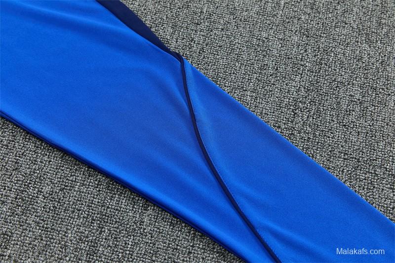 2026 Inter Milan Royal Blue Half  Zipper Jacket Tracksuit + Long Pants (Nike)