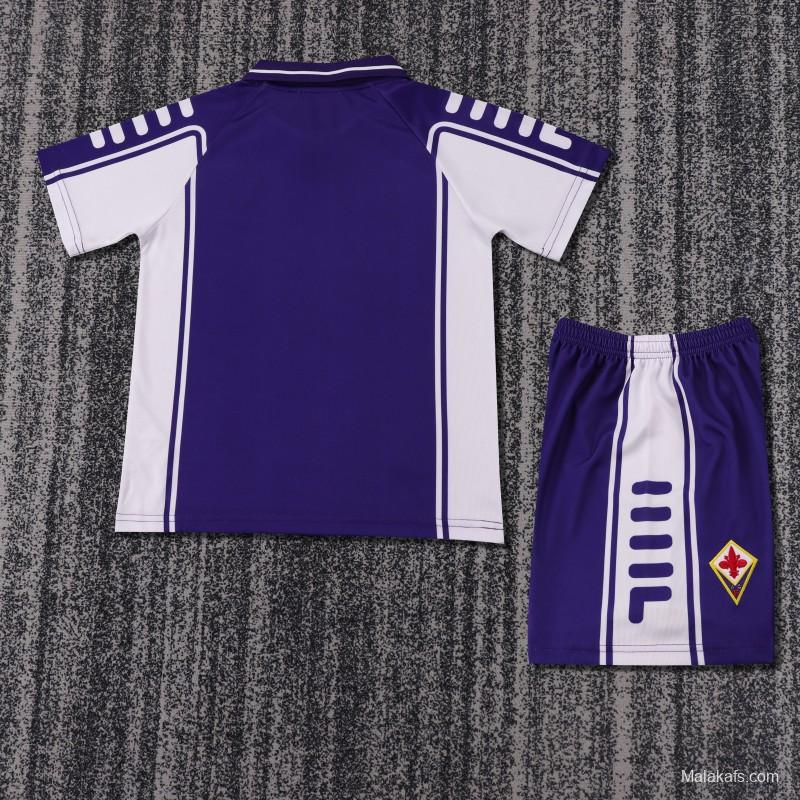 Retro Kids 99/00 Fiorentina Home Jersey