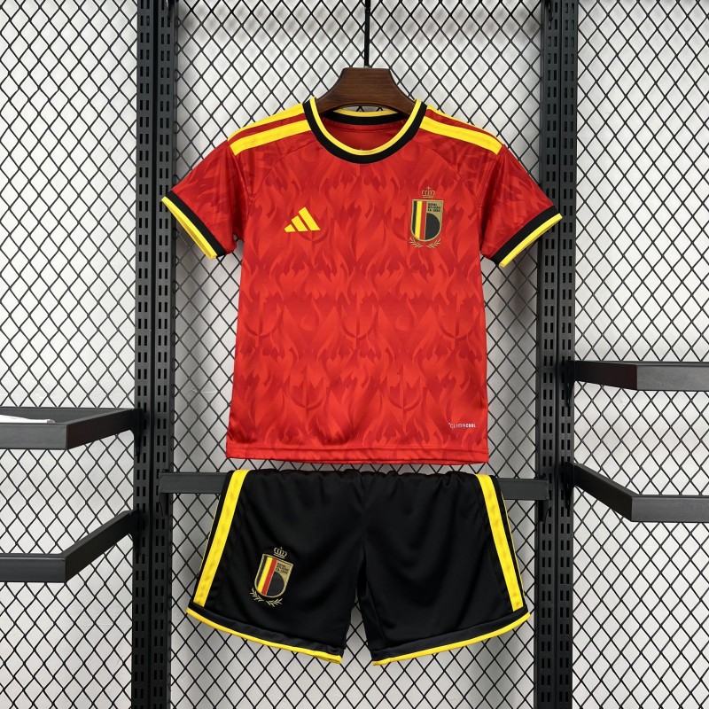 2026 Kids Belgium World Cup Home Kit