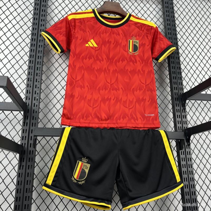 2026 Kids Belgium World Cup Home Kit