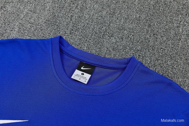 6/27 Chelsea Blue Short Sleeve Training Tee + Long Pants (Home)