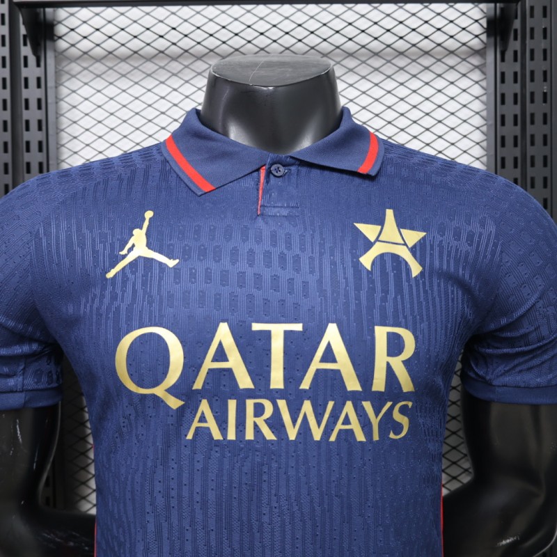 Player Version 26/27 PSG Blue Polo Collar Jersey