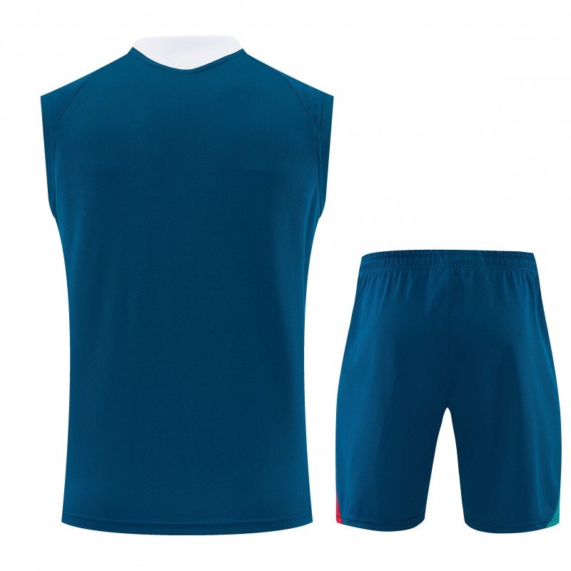26/27 Portugal  Dark Teal Sleeveless Training Vest +Shorts Set