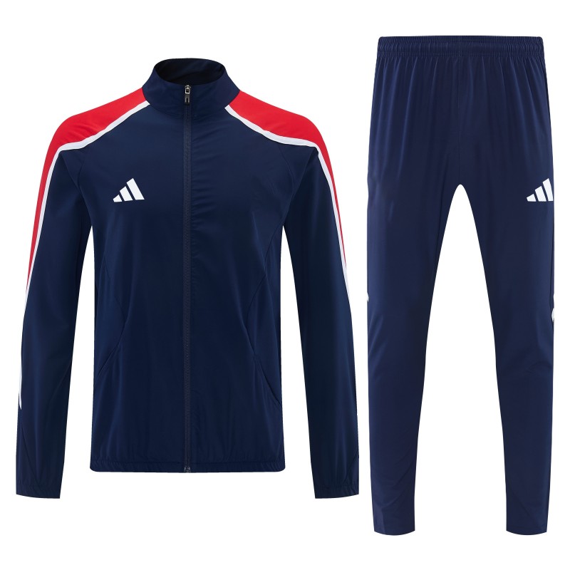 2026 Adidas Navy Blue Full Zipper Jacket Tracksuit + Long Pants
