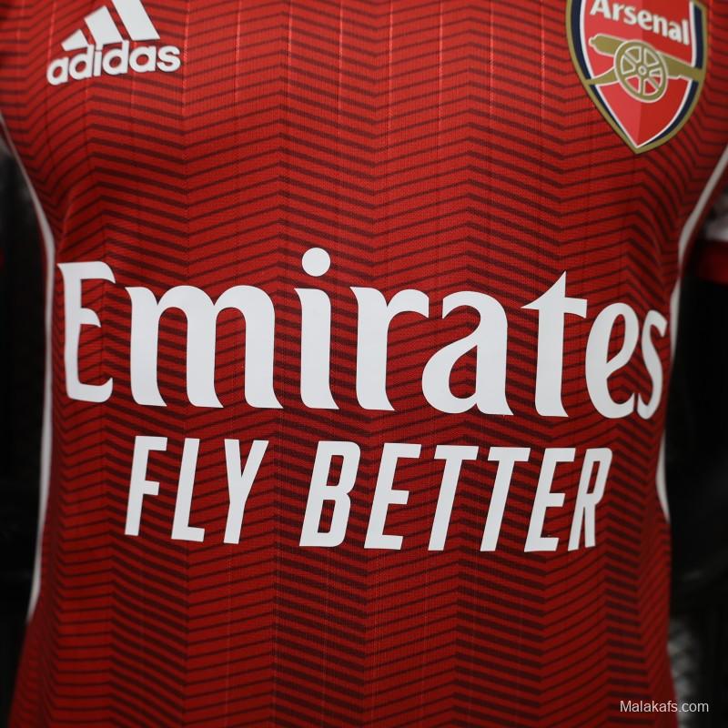 Player Version 26/27 Arsenal Vintage Design Red White Jersey