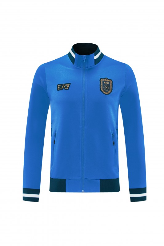26/27 SSC Napoli Blue Full Zipper Jacket Tracksuit + Long Pants