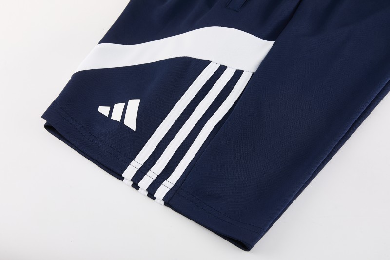 26/27 Adidas 17  Navy Blue Short Sleeve+Soccer Shorts