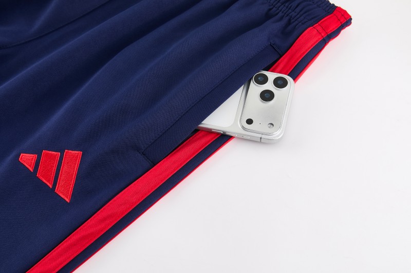 26/27 Arsenal FC Royal Blue Full Zipper Jacket Tracksuit + Long Pants