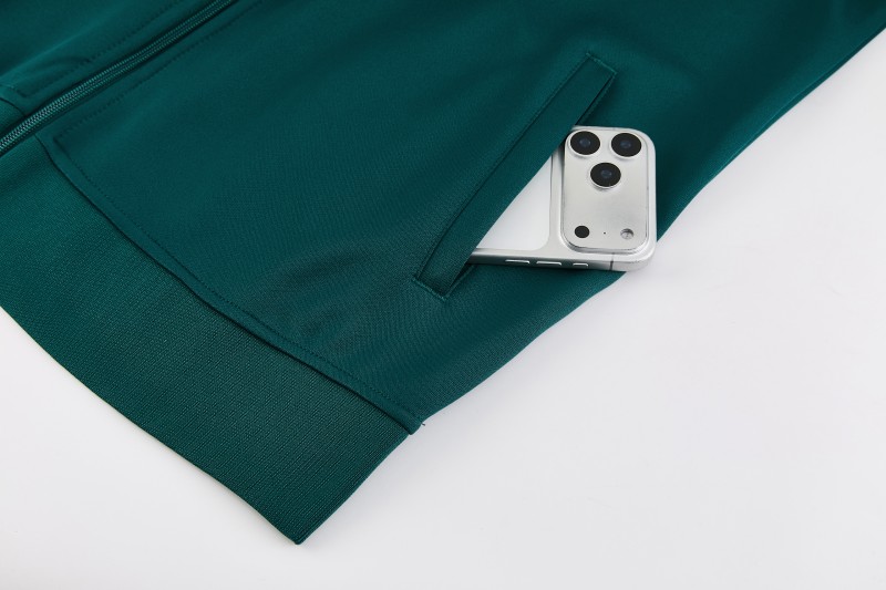 26/27 Mexico  Dark Green Full Zipper Jacket + Long Pants