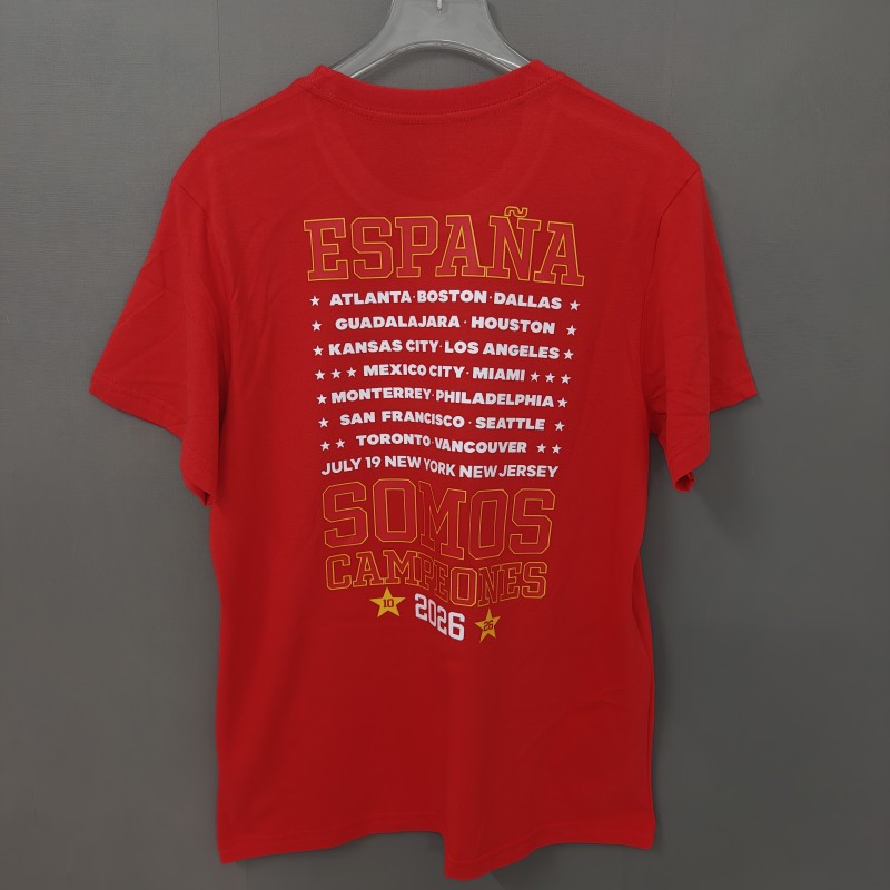 26/27 Spain Black Champions T-Shirt