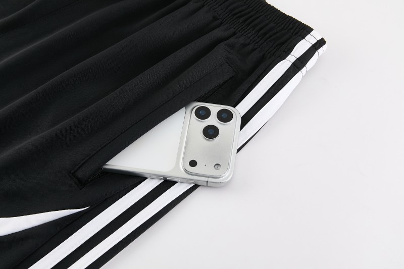 26/27 Adidas 16 Black Short Sleeve+Soccer Shorts