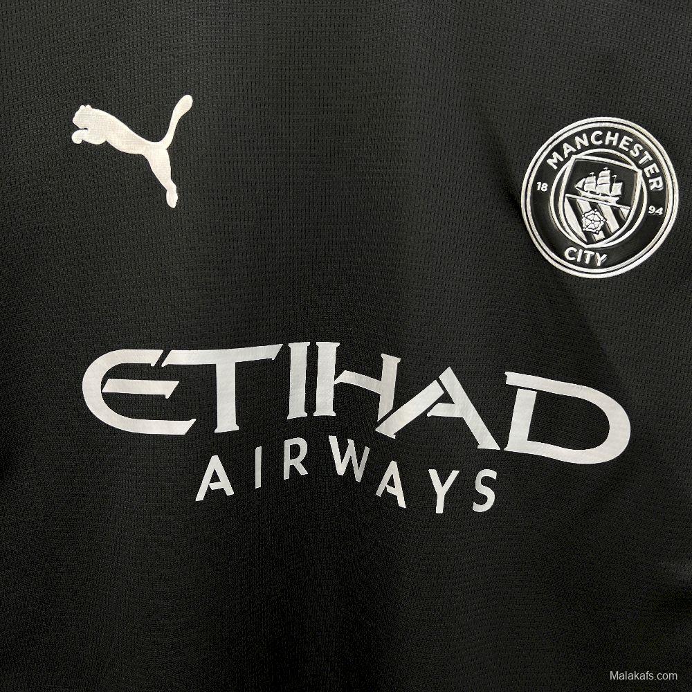 2025/26 Mens Manchester City Away Long Sleeve Jersey