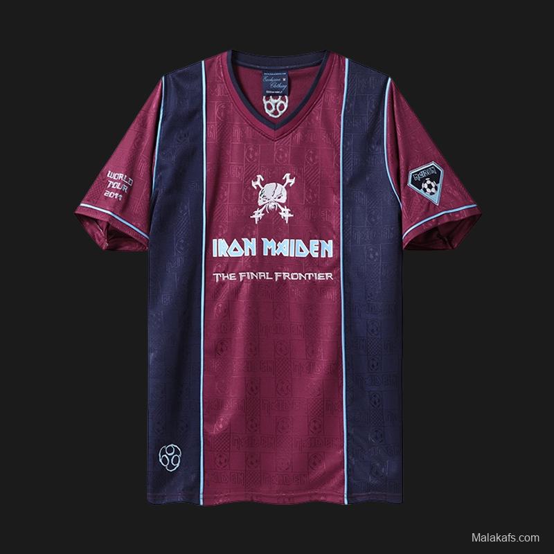 Retro 2011 West Ham United x Iron Maiden Away Jersey