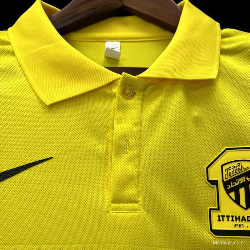 23/24 Al-Ittihad Club Yellow Polo Jersey