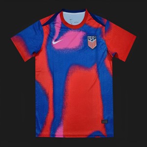 2024 USA Copa America Pre-Match Red/Blue Jersey