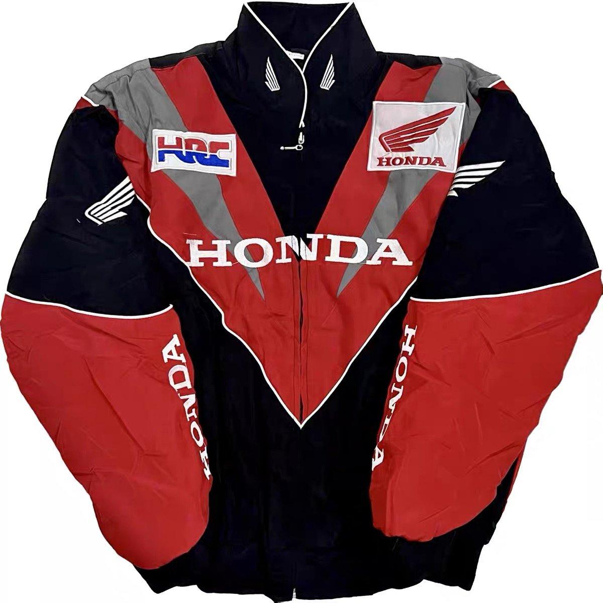 F1 MOTO Jacket Ebroidered Cotton Padded F 1 Racing Jacket