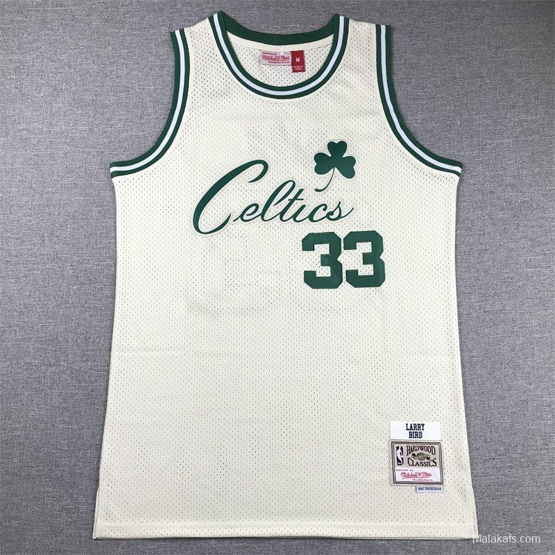 Boston Celtics #33 Larry Bird Mitchell & Ness Hardwood Classics Jersey