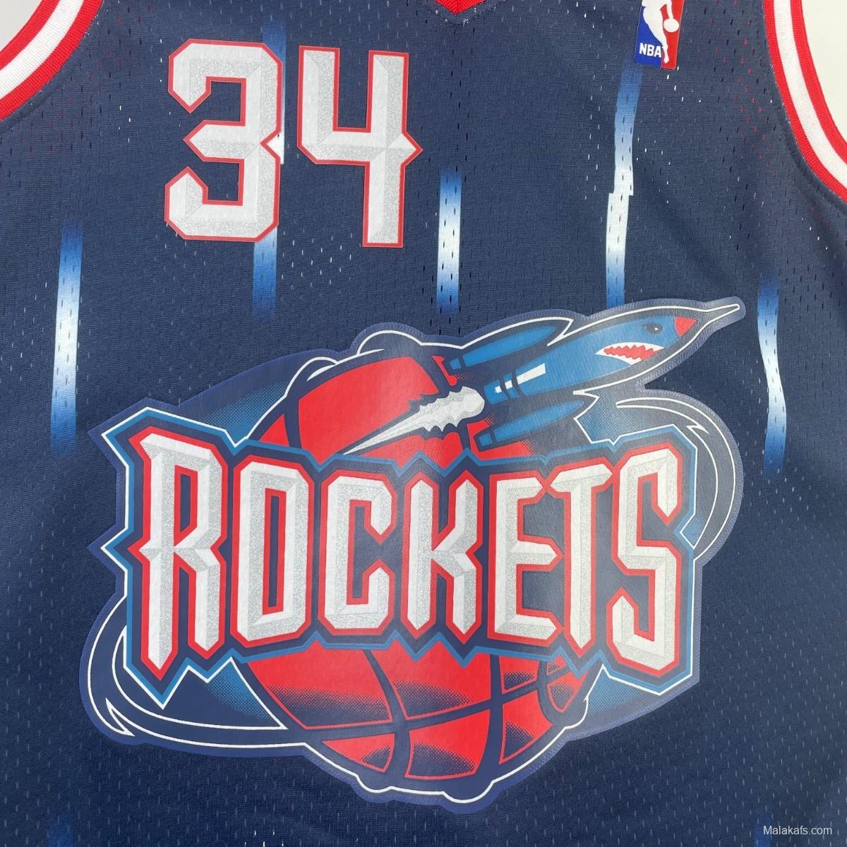 Houston Rockets #34 Hakeem Olayuwon 1996/97 Mitchell & Ness Edition