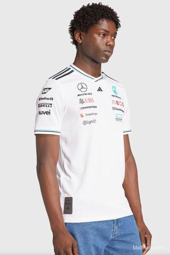 Mercedes F1 Team 2025 White Jersey