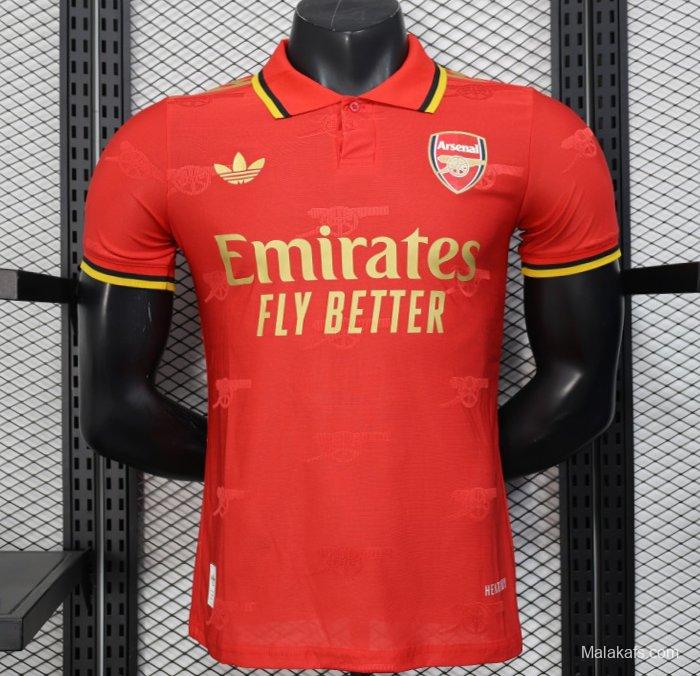 Player Version 25/26 Arsenal Red with Classic Design Jersey