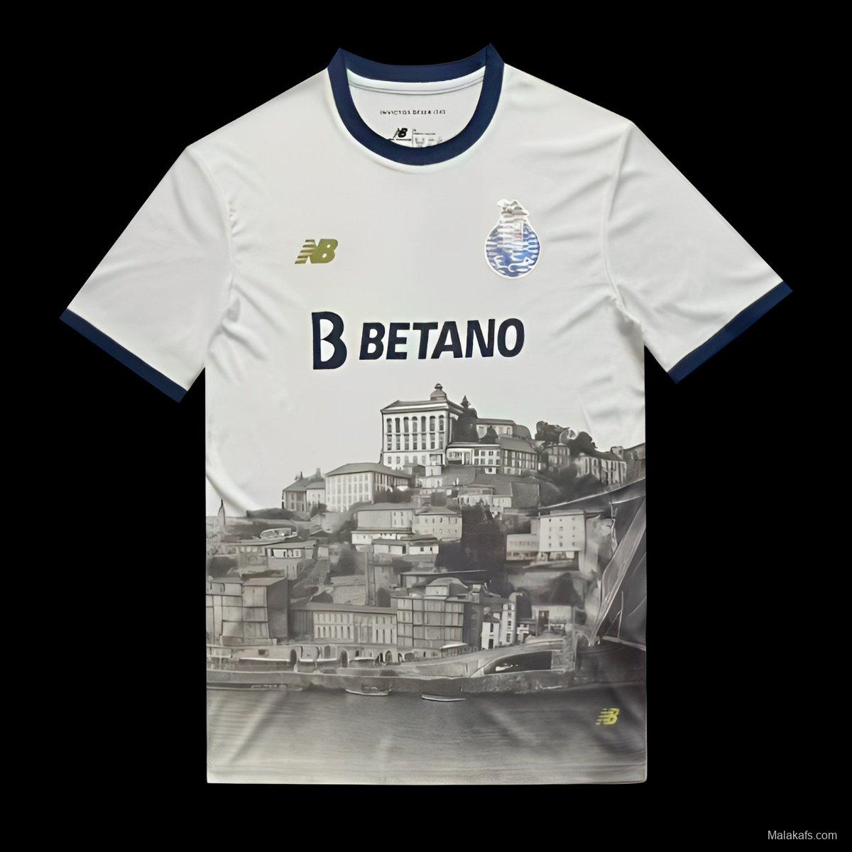 25/26 FC Porto White with City Landscape Print Jersey