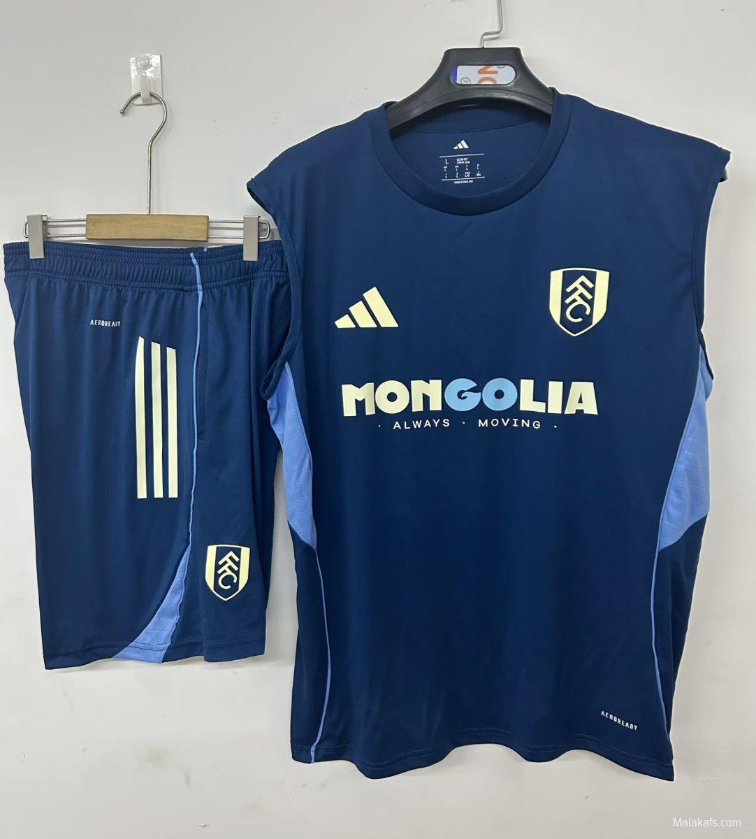 25/26 Fulham Vest Jersey Sapphire+ Shorts