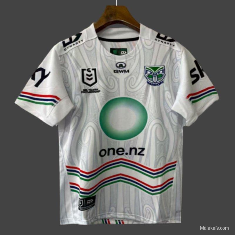 25/26 New Zealand Warriors White with Māori Heritage Jersey