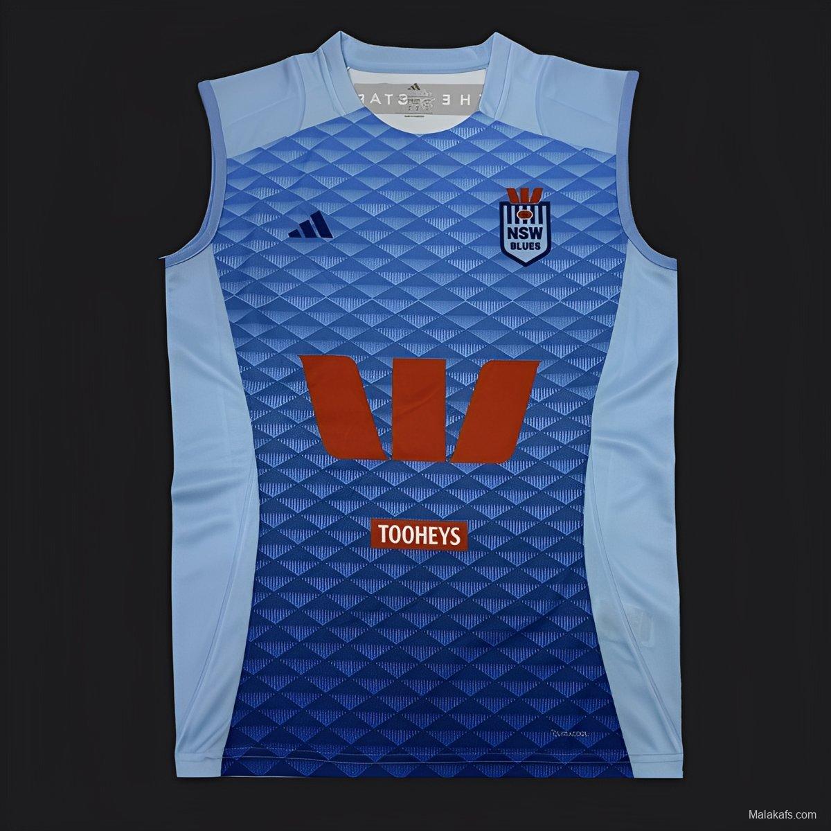 2026 NSW Blues Sky Blue with Diamond Pattern Women's Jersey