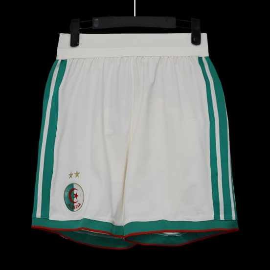 2026 Player Version Algeria White with Green Stripes Shorts