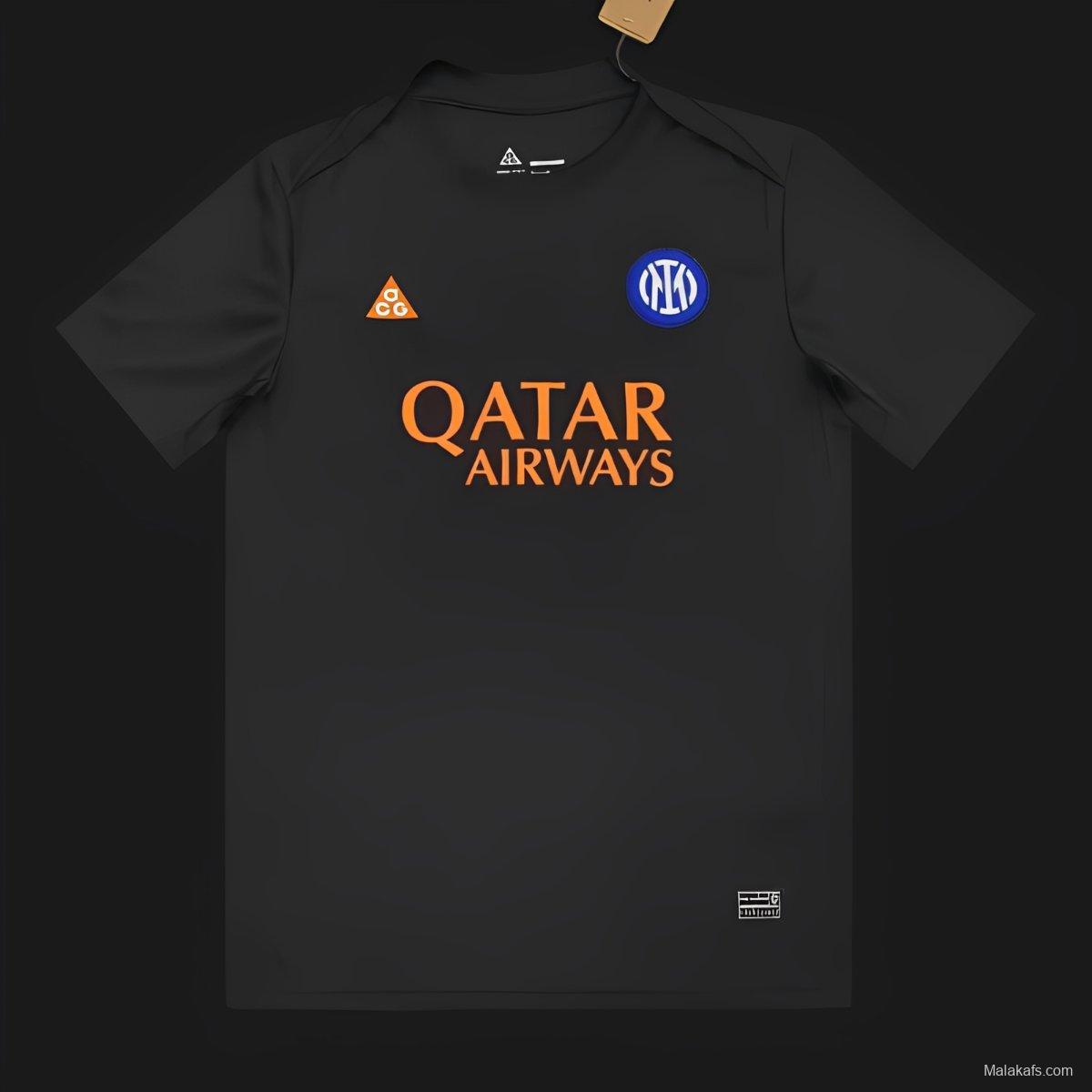 25/26 Nike Inter Milan Dri-FIT Academy Pro SE Pre-Match Black Jersey