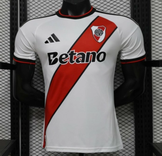 Player Version 26/27 River Plate Home White with Red Diagonal Sash Jersey