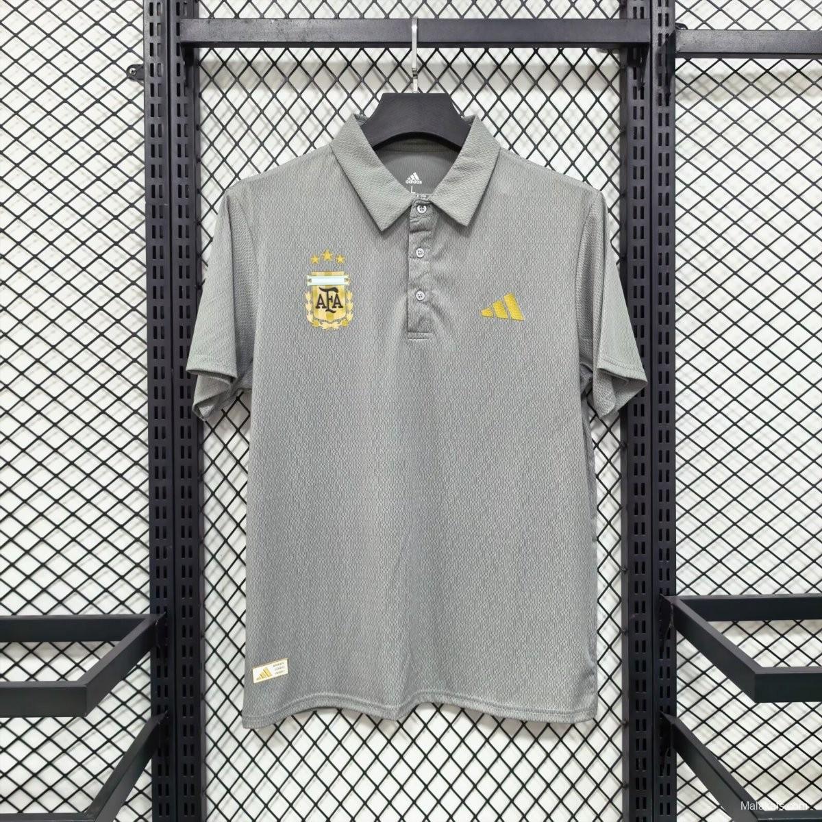 2026 Argentina Grey Polo Jersey