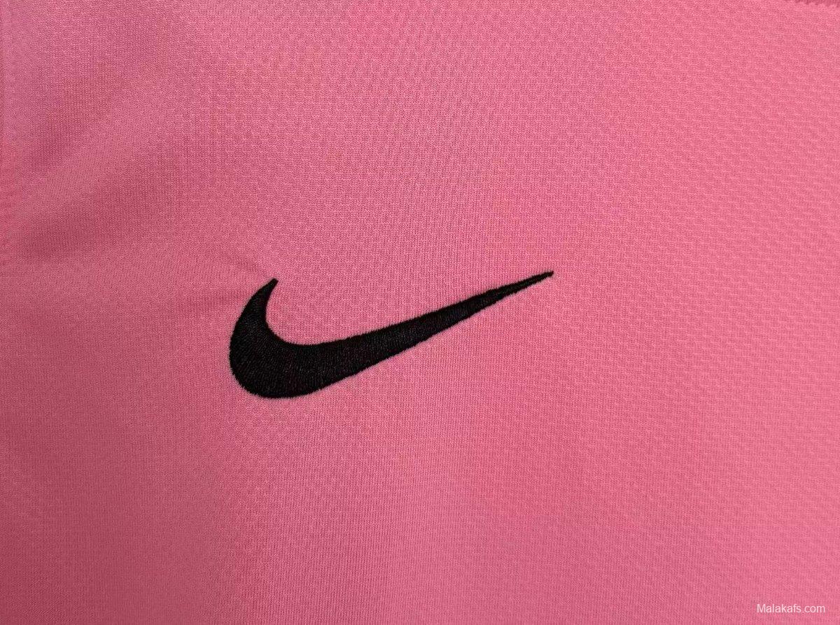 Retro 12/13 Santos Away Pink Long Sleeve Jersey