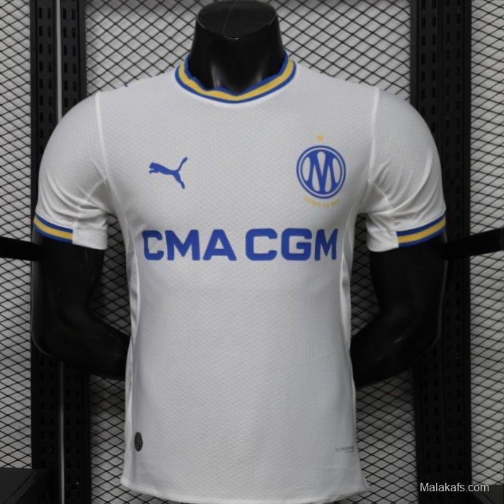 Player Version 26/27 Olympique de Marseille White Home Jersey