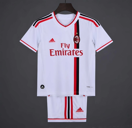 Retro 2010/11 Kids AC Milan White Away Jersey