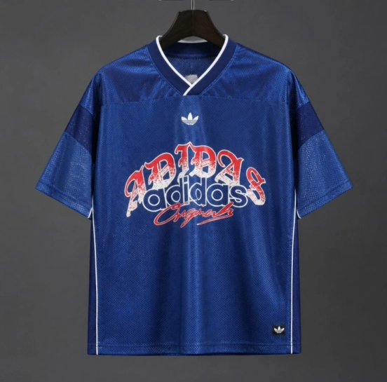 26/27 Adidas Originals Roses Mesh Blue Vintage Style Jersey