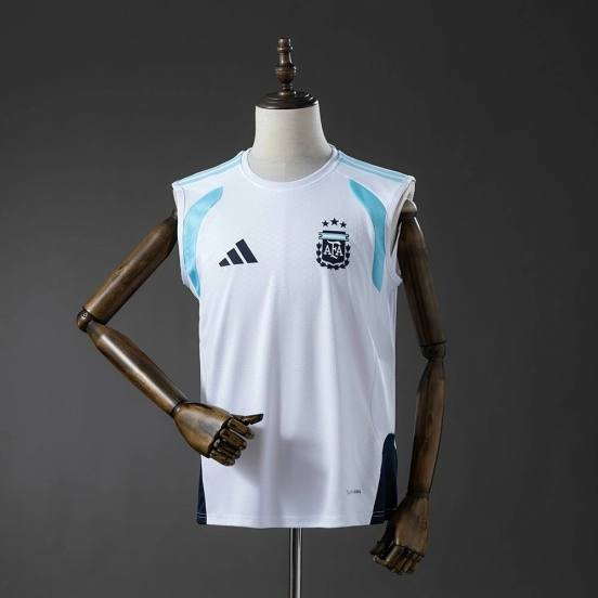 Argentina 26/27 Training Vest - White Jersey S-XXL
