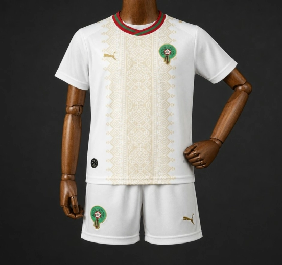 2026 Kids Morocco World Cup Away Kit