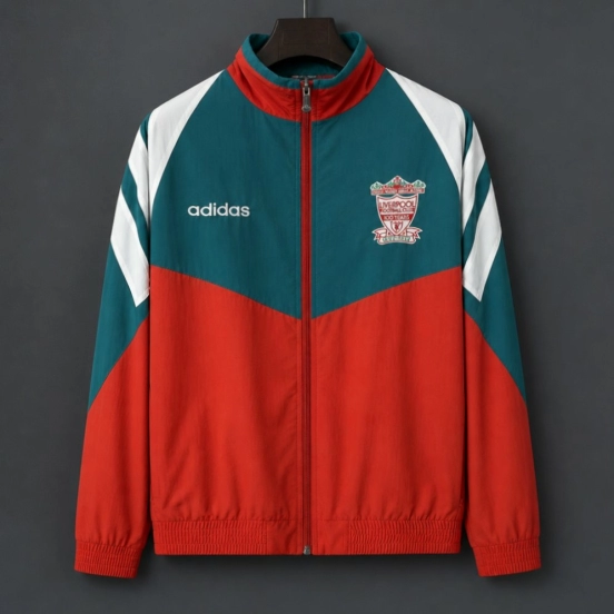 Retro 92/93 Liverpool Centenary Full Zipper Rain Jacket