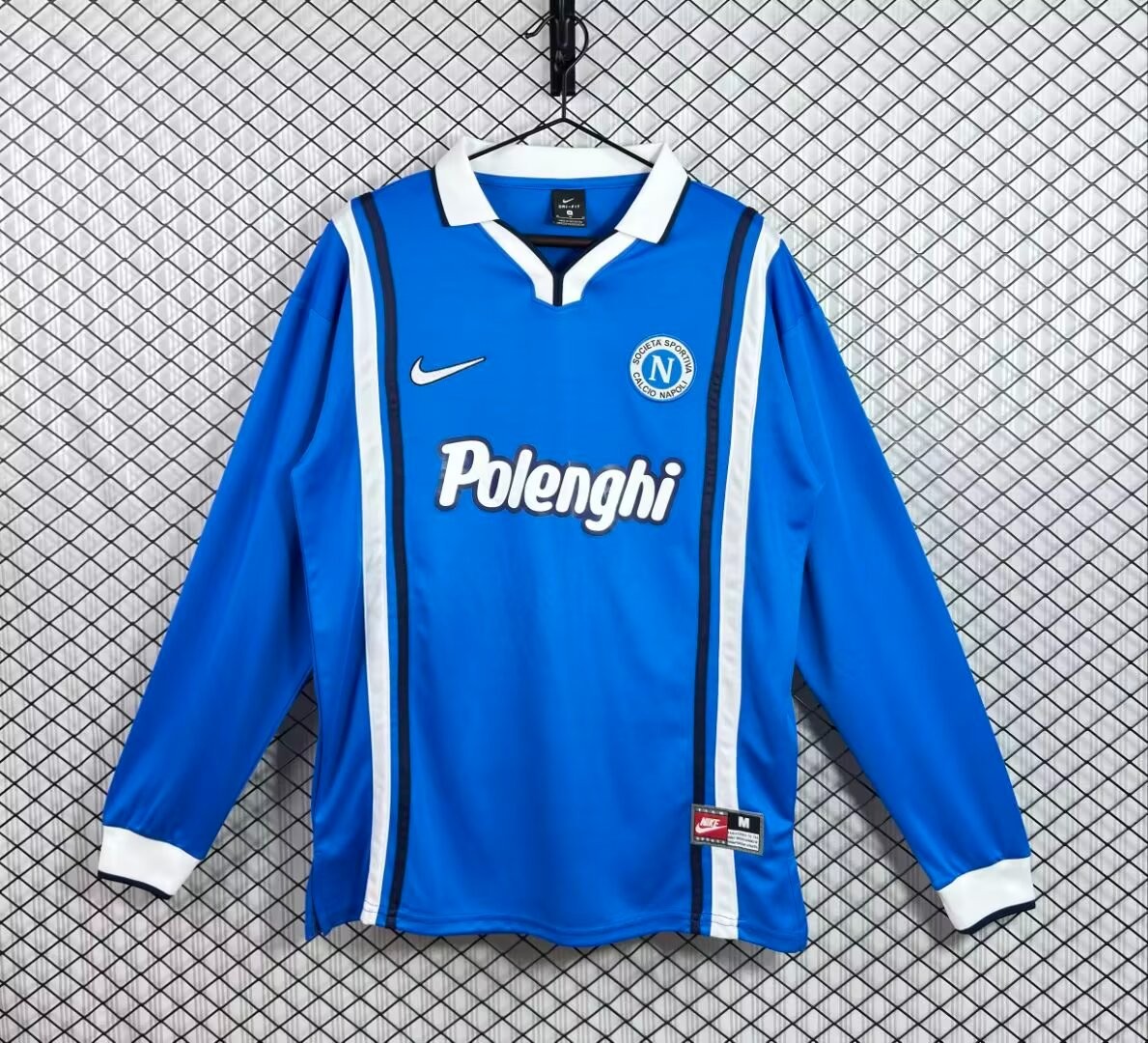 Retro 97/98 Napoli Home Long Sleeve Jersey