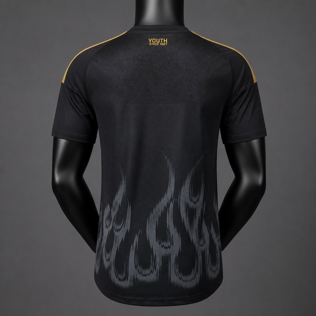 Player Version 26/27 Juventus Black & Gold with Flame Pattern Special Edition Jersey