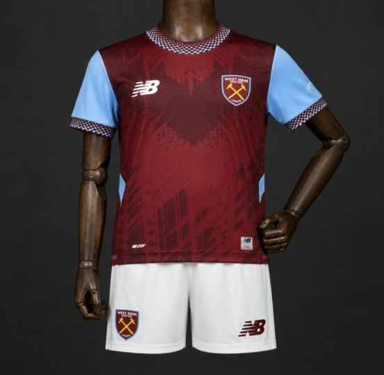 Kids 26/27 West Ham United Claret & Blue Home Jersey Kit