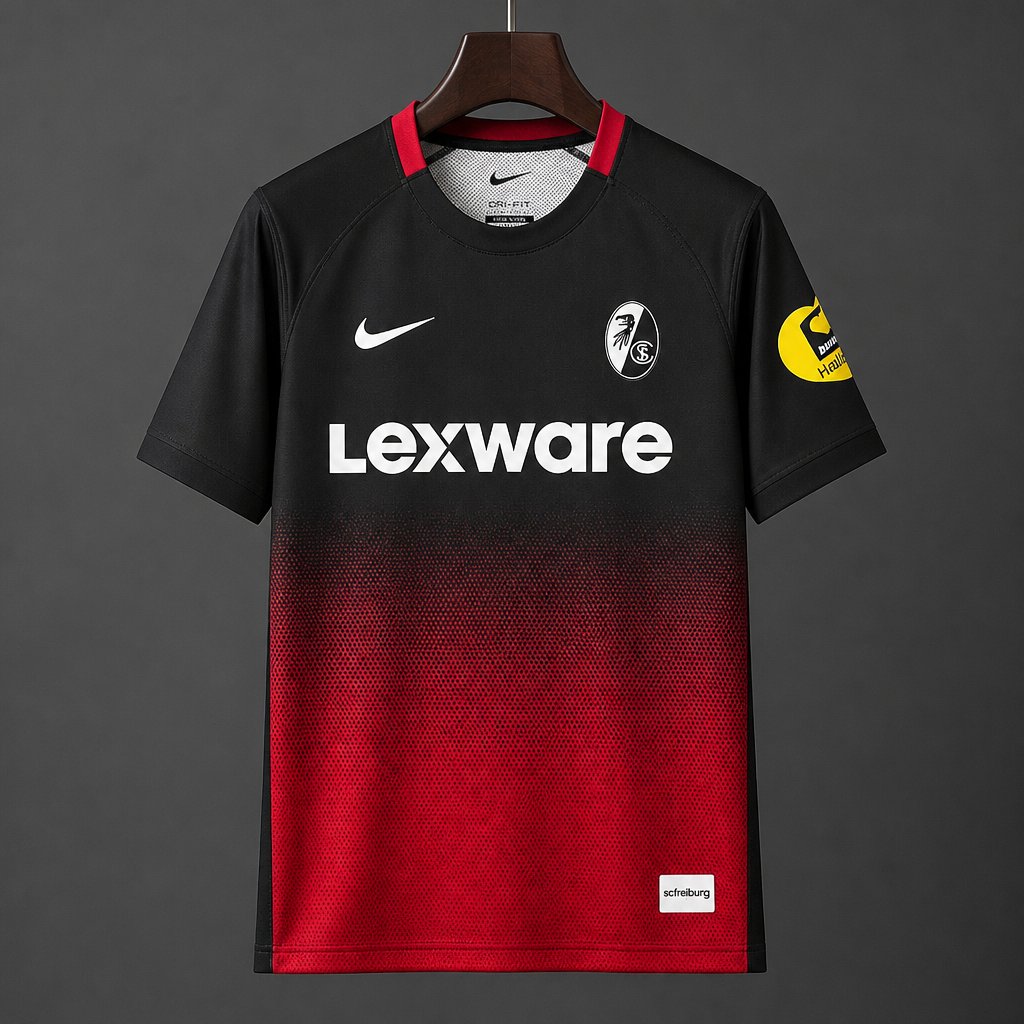 26/27 Freiburg Third Red&Black Jersey